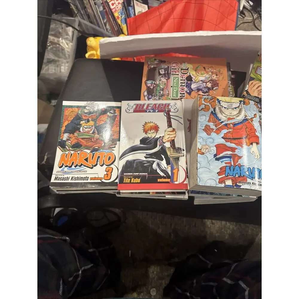 Lot of 26 Manga Books Naruto Haikyu Tokyo Ghoul Demon Slayer Fullmetal Anime